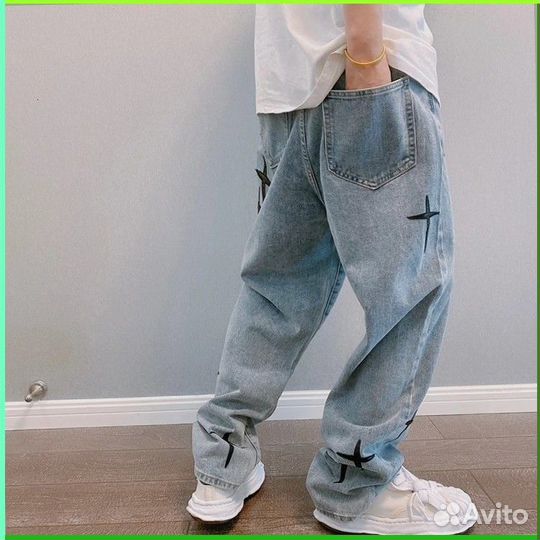 Штаны карго Y2K с крестами (Номер артикула: 43773)