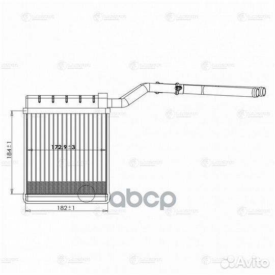Радиатор отоп. для а/м Ford Focus II (05) LRh1076