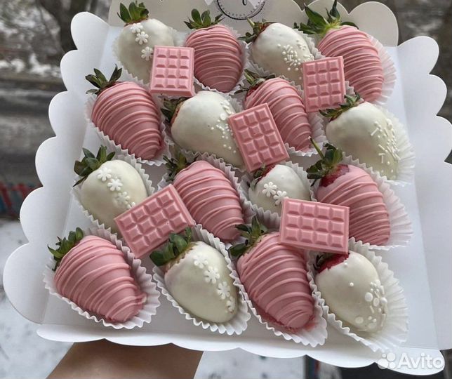 Клубника в шоколаде / шоколадные цветы