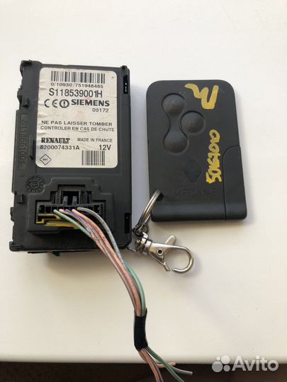 Ключ карта renault megane 2