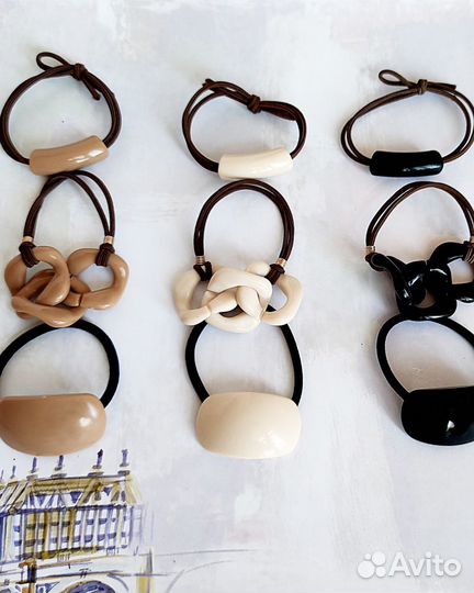 Набор резинок для волос, 9 штук