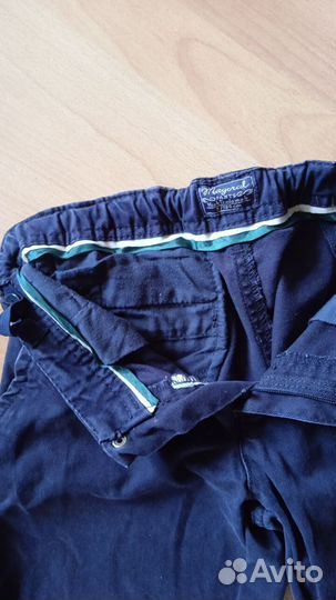 Брюки школьные темно-синие рост 128 см