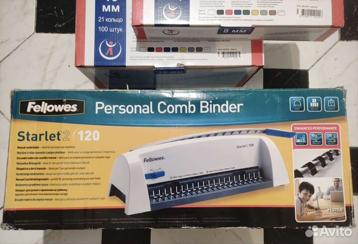 Брошюратор Fellowes Starlet 2 +500пружин Сост.нов