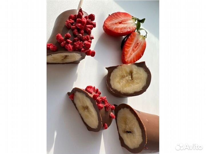 Набор клубники в шоколаде и бананы в шоколаде KLN-5483