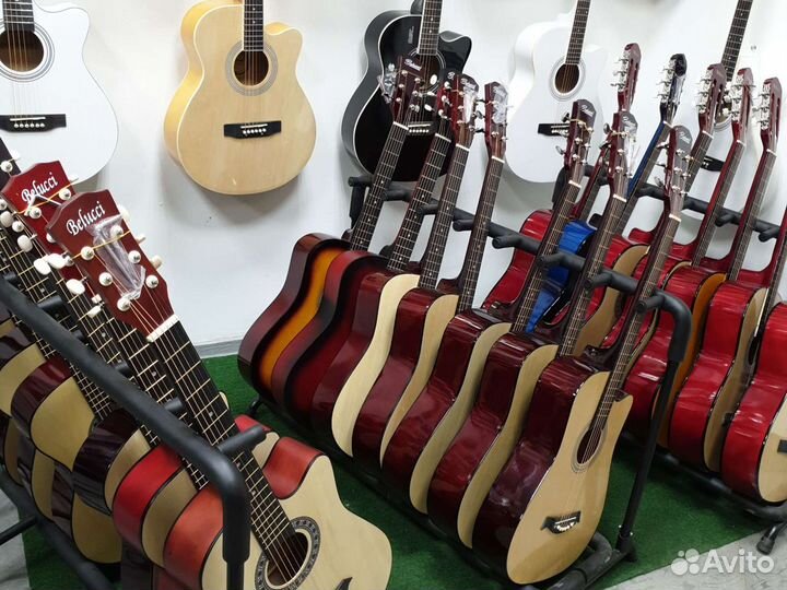 Гитара синяя классическая магазин