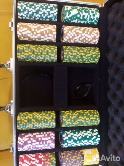 Фишки Казино 300, покерный набор для покера