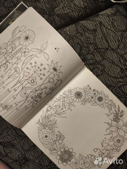 Мир цветов Джоанна Бэсфорд книга раскраска