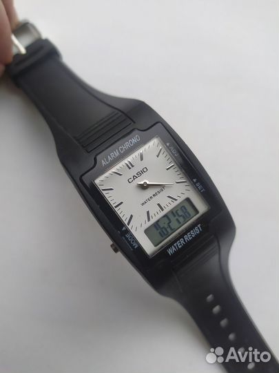 Часы Casio K1208A,бело-черный новые, винтаж #227