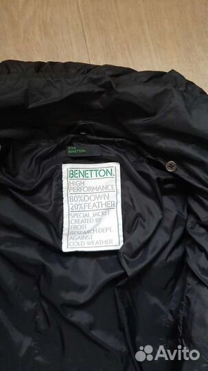 Пуховик пальто легкое Benetton 40-42