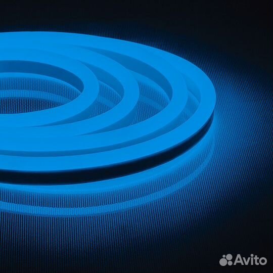 Cветодиодная лента LS721 неоновая 220V синий 50м