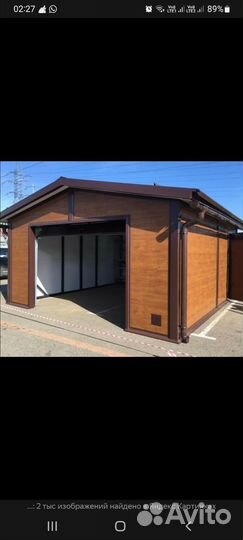 Гараж из сэндвич панелей под ключ