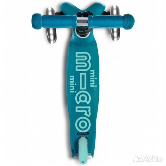 Самокат Micro Mini Micro Deluxe LED Aqua