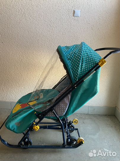 Детские санки коляска бу