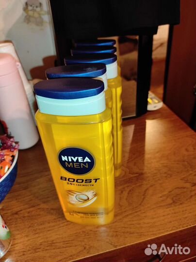 Гель для душа nivea men boost 3 в 1