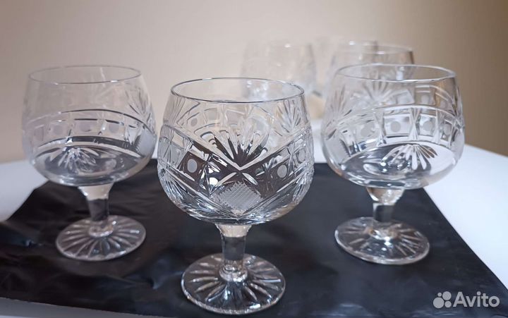 Набор бокалов для коньяка хрусталь
