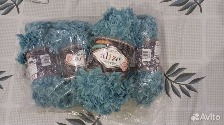 Пряжа для вязания alize puffi fur