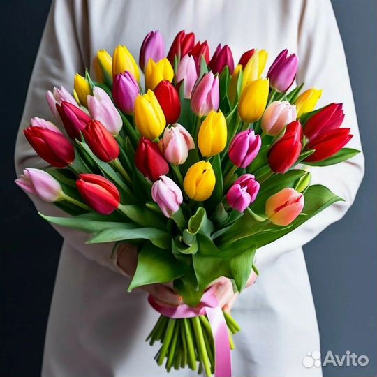 Букет тюльпанов с бесплатной доставкой