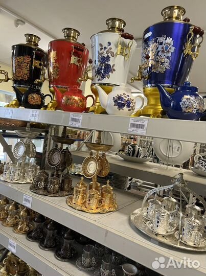 Чайные набор Армуды на 6 персон с подносом