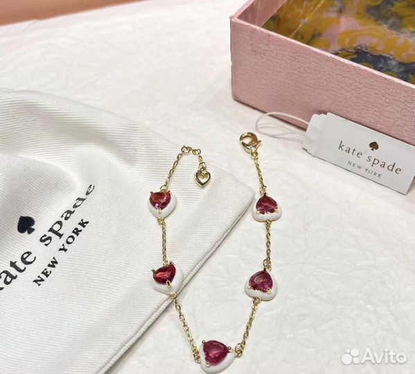 Сеты Kate Spade ожерелье, браслет и пуссеты