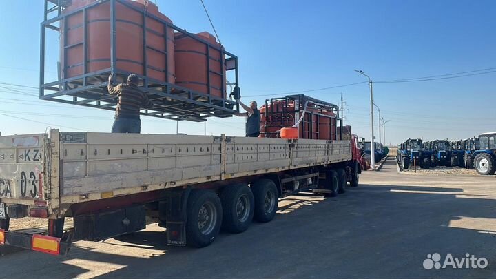 Мобильный растворный узел для удобрений