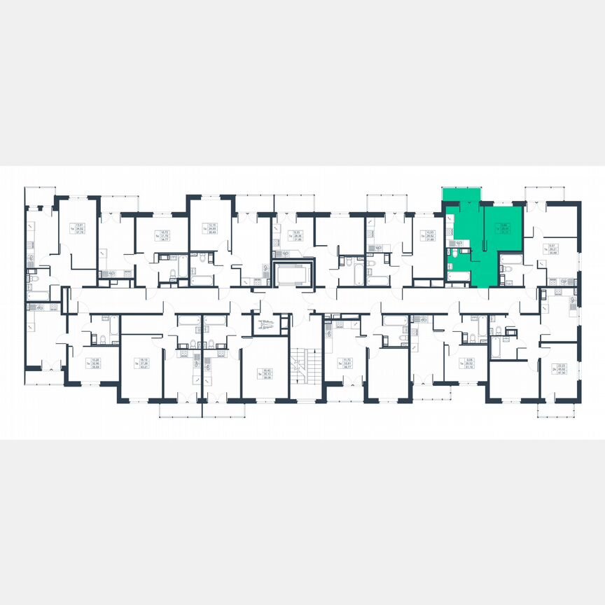1-к. квартира, 29,2 м², 2/8 эт.