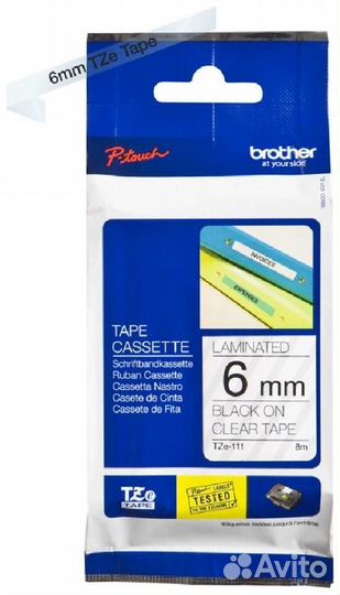 Лента термотрансферная Brother TZE-111 (TZE111) 12