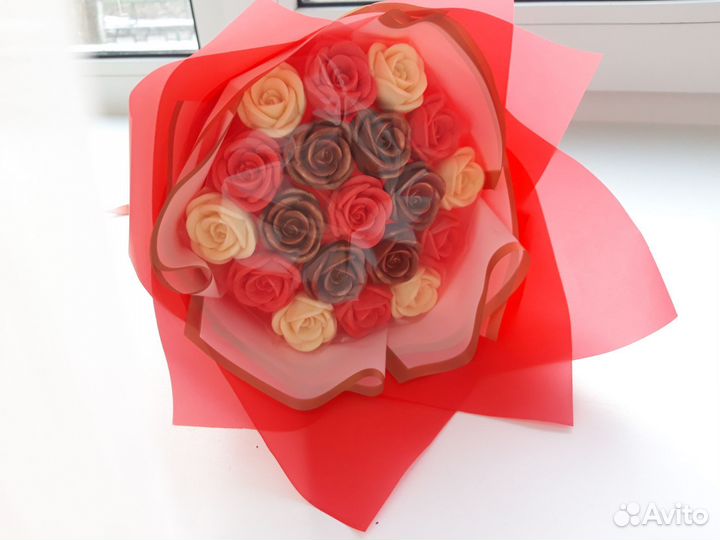 Шоколад, букет из шоколада, подарок ручной работы