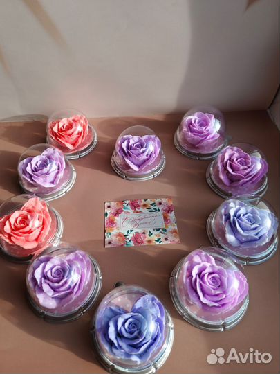 Мыло ручной работы роза 