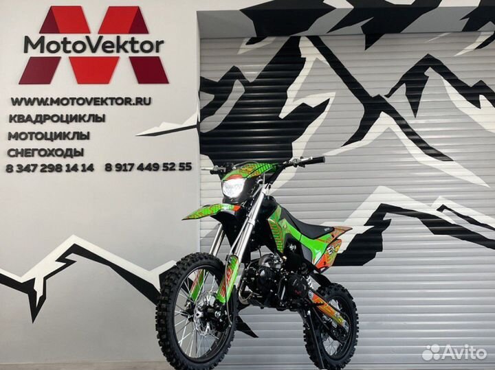 Питбайк BSE EX125 17/14 Green Orange Ant