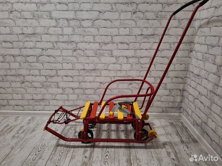 Санки на больших колесах