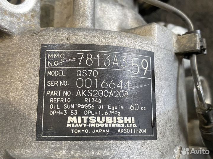 Компрессор кондиционера ASX,lancer 10 1.6