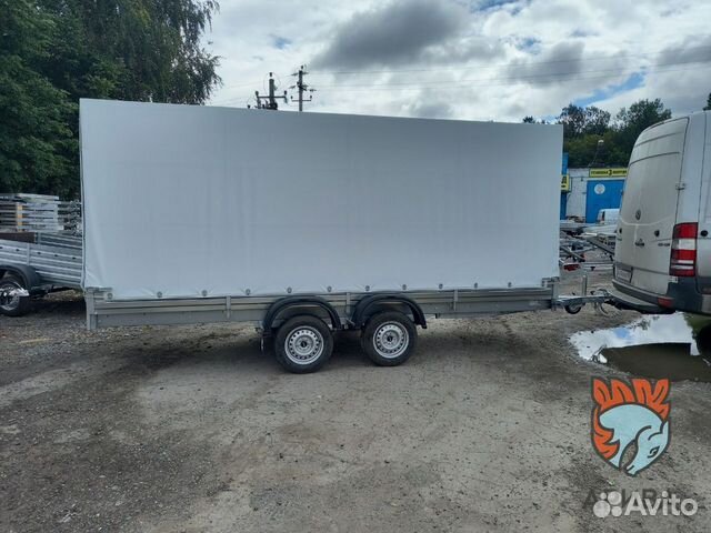 Двухосный прицеп с тентом. Коммерческие перевозки
