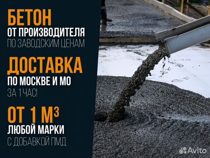 Бетон от производителя, доставка миксером