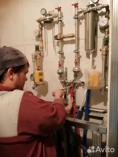 Монтаж отопление, водоснабжение