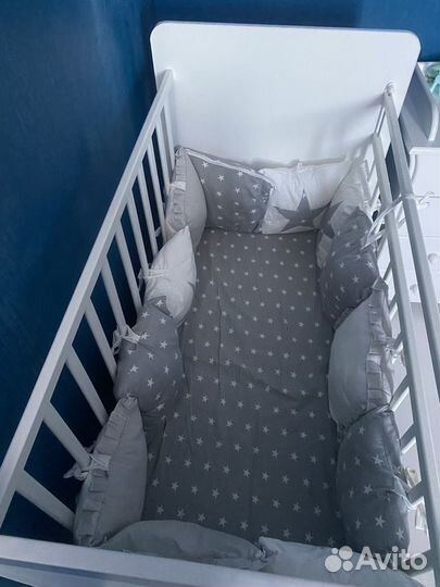 Комплект в кроватку с бортами