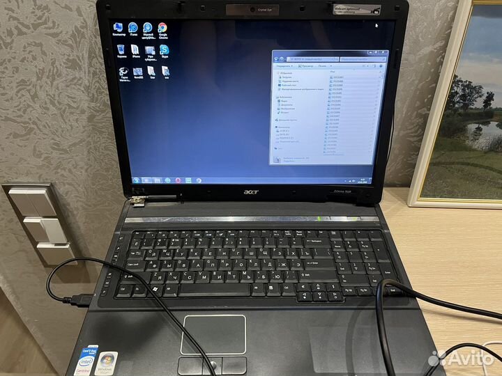 Ноутбук acer на запчасти в рабочем состоянии