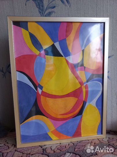 Картина гуашью