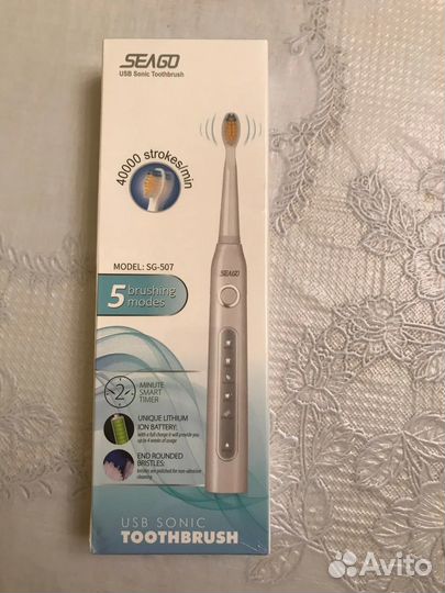 Электрическая зубная щетка Seago новая