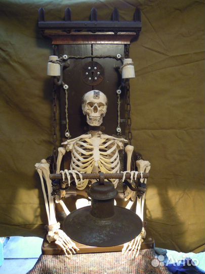 Скелет светильник фонарь байкерский стимпанк