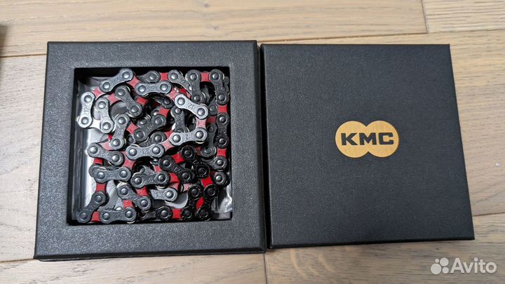 Цепь kmc dlc 12 black/red(126)