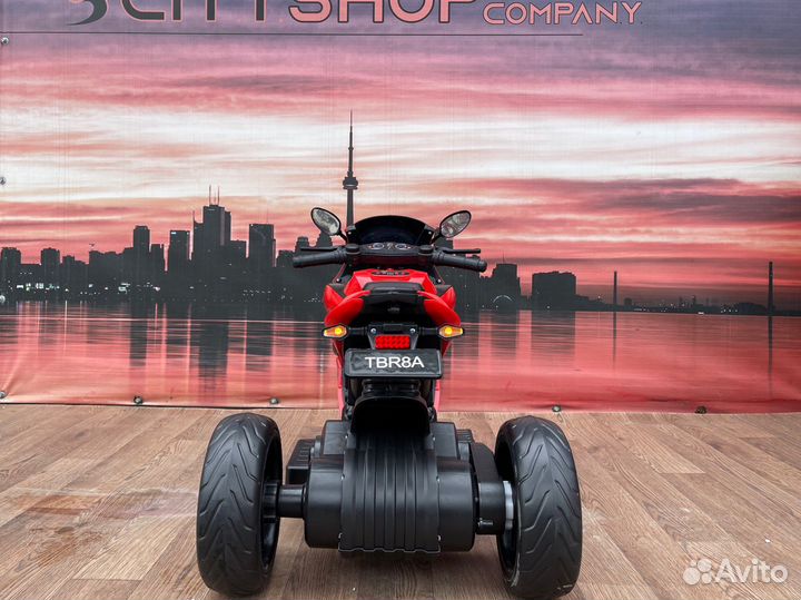 Детский электромотоцикл трехколесный