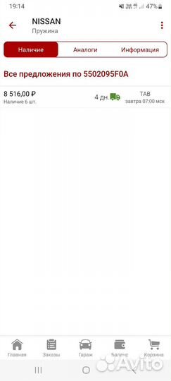 Пружина nissan almera classic оригинал