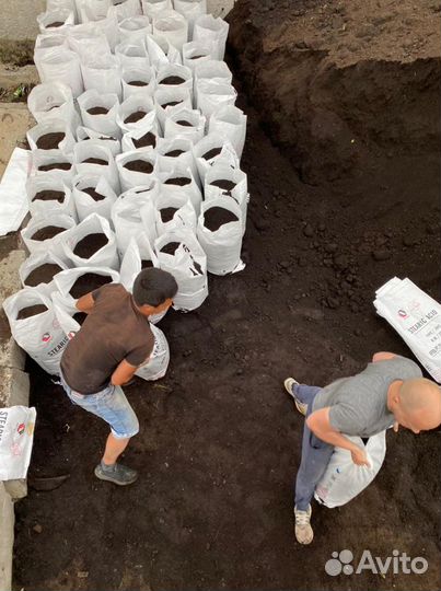 Земля чернозем в мешках