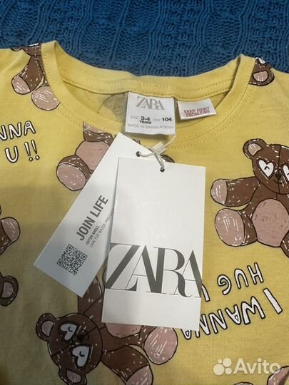 Лонгслив для девочки 104 Zara