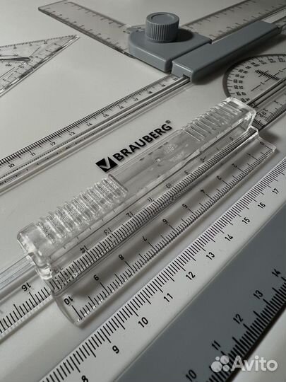 Чертежная доска A3 Brauberg с рейсшиной