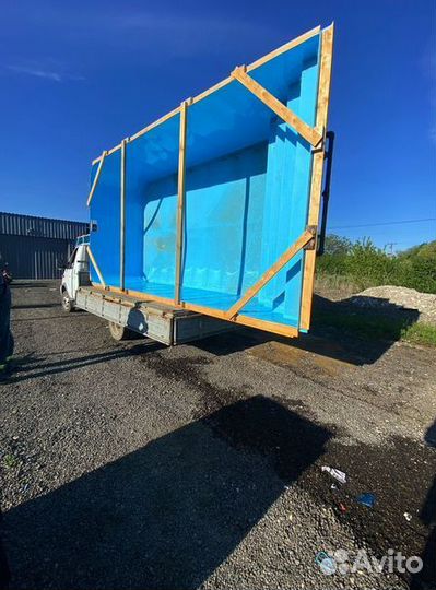 Полипропиленовая чаша бассейн 6м*3м*1,5м