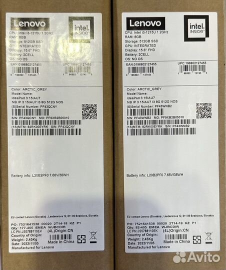 Lenovo IdeaPad 3 15IAU7 i3-1215U/8Gb/512Gb/No OS