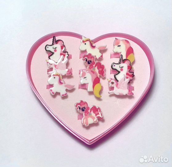 Детские наборы колец с единорогами