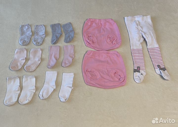 Вещи пакетом для девочки 74 80