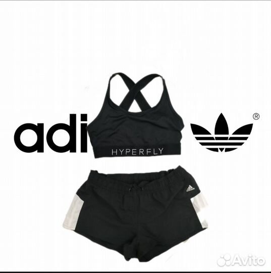 Спортивные шорты и топ Adidas р-р S